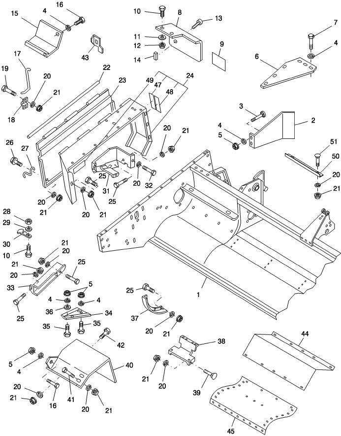 003 HEADER FRAME & SHIELDING - RIGHT SIDE