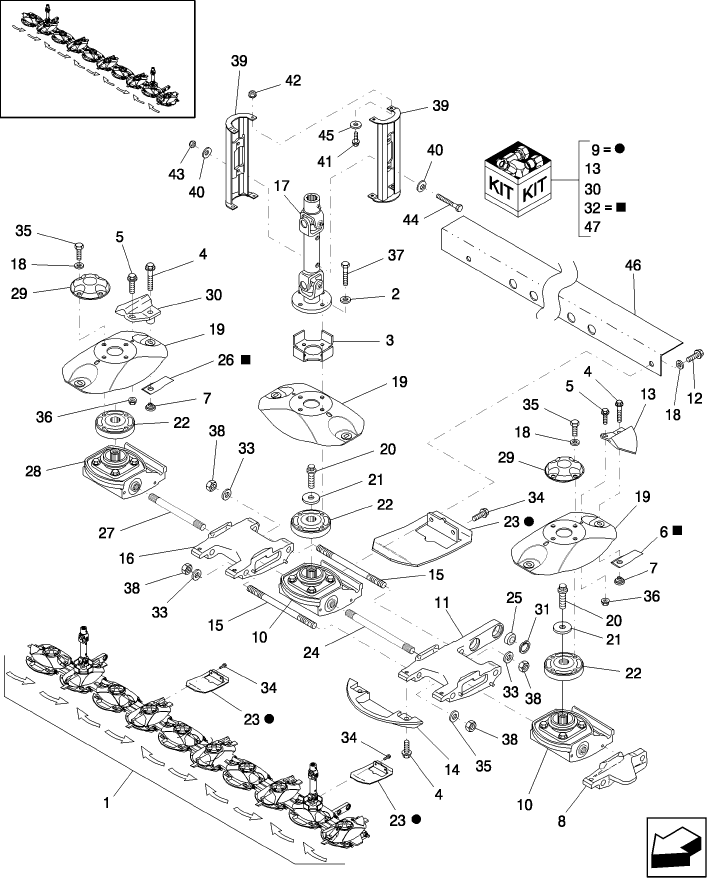 20.14.04(03) CUTTERBAR DRIVE SHAFTS