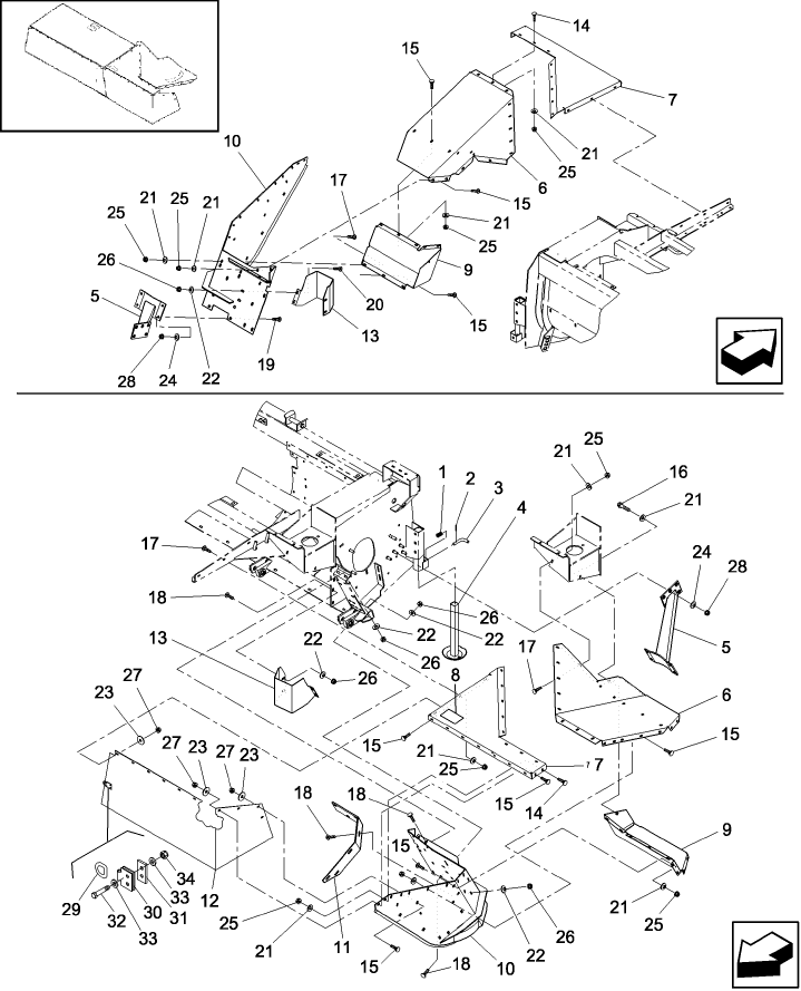 20.08.01(02) SHIELDING, LEFT SIDE, PIN Y7B667797 AND AFTER