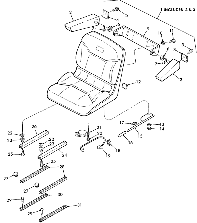 10.11 SEAT, W/MECHANICAL SUSPENSION, UPPER, BSN 566044