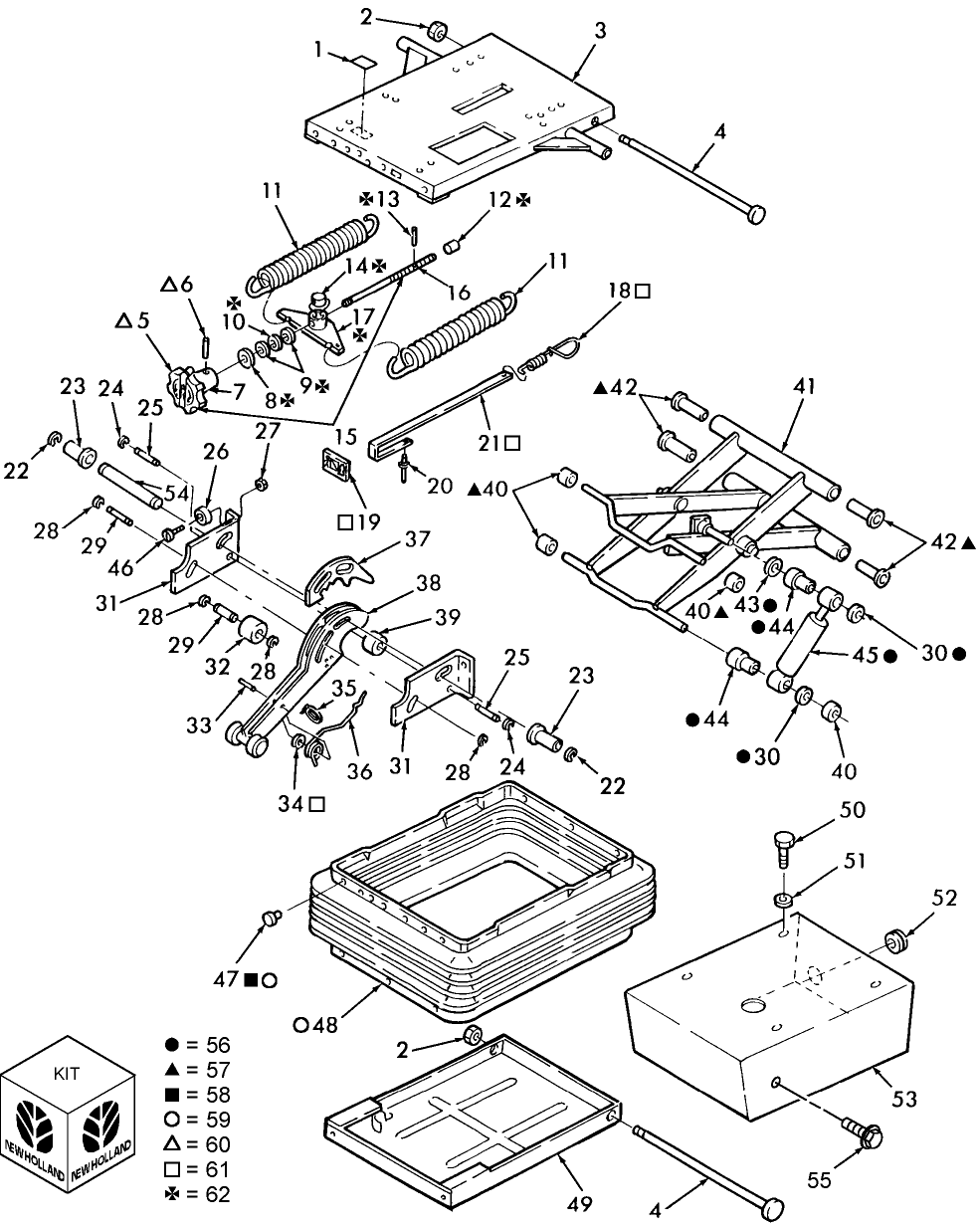 10.12 SEAT, W/MECHANICAL SUSPENSION, LOWER, BSN 566044