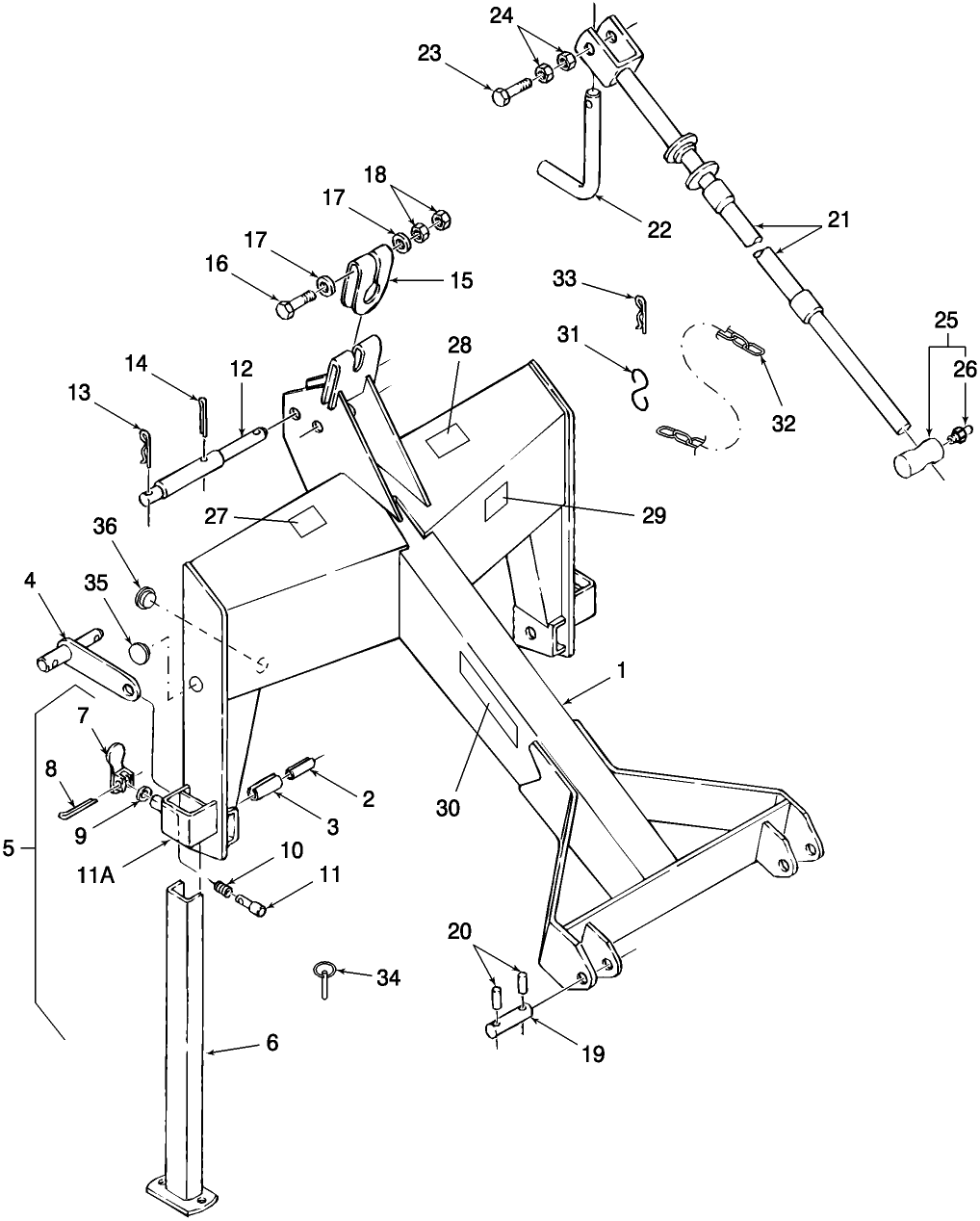 002 HITCH FRAME & RELATED PARTS