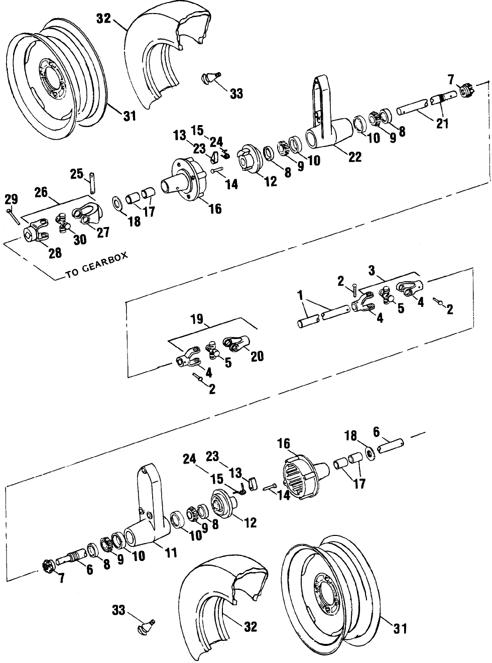 011 GROUND DRIVE, AXLE