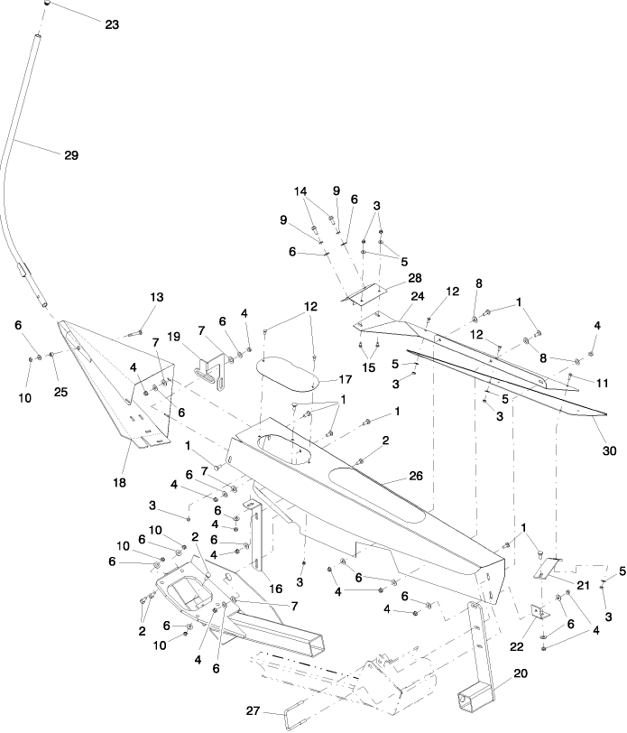 20.01.04 CROP DEFLECTOR, LH DRIVE