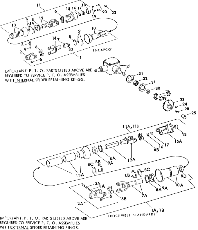 001 PTO & GEARBOX, BSN 19500