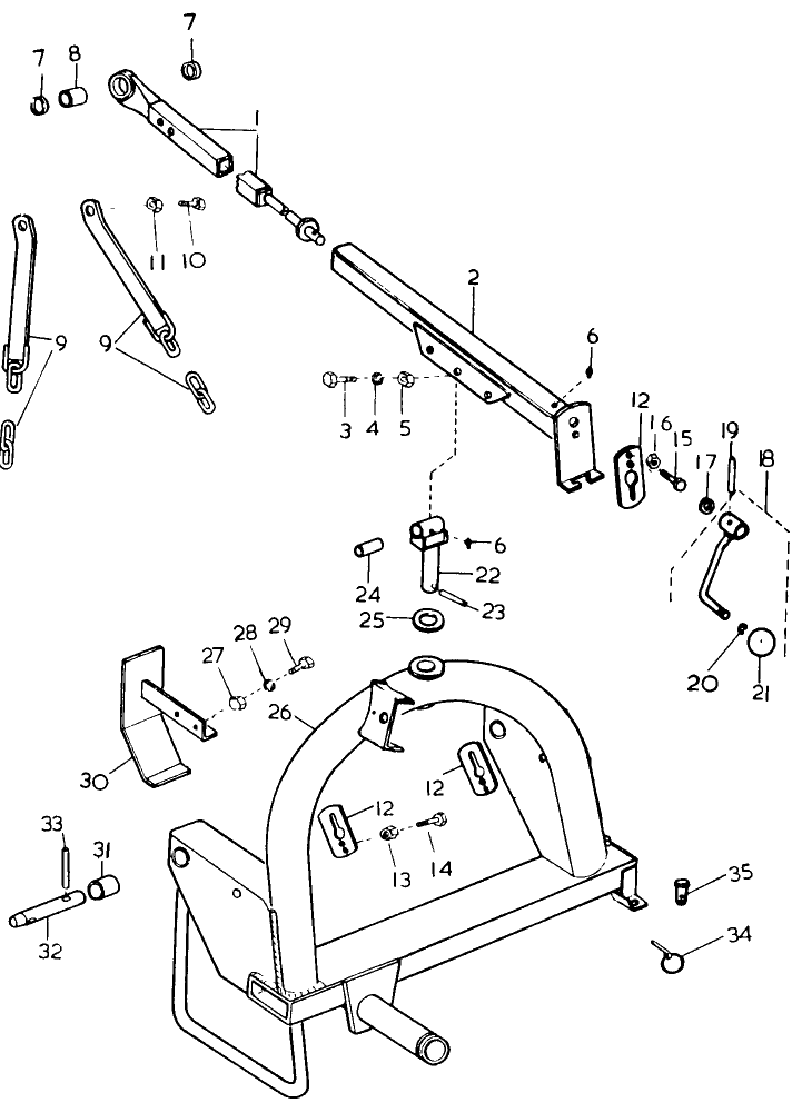 001 MAIN FRAME & TOP LINKAGE