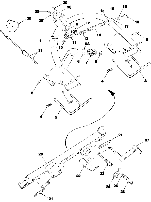 008 MODEL 451 MOUNTED MOWER - FRAME GROUP