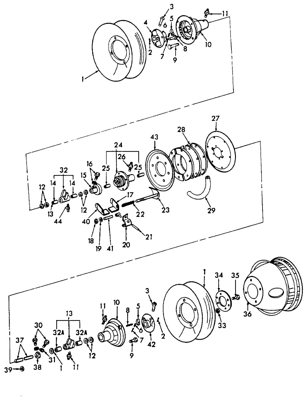 002 MAIN AXLE ASSEMBLY