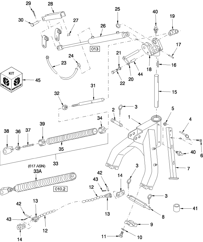 010 FRAME, MAIN, BSN 621565 (615), 616 & 617