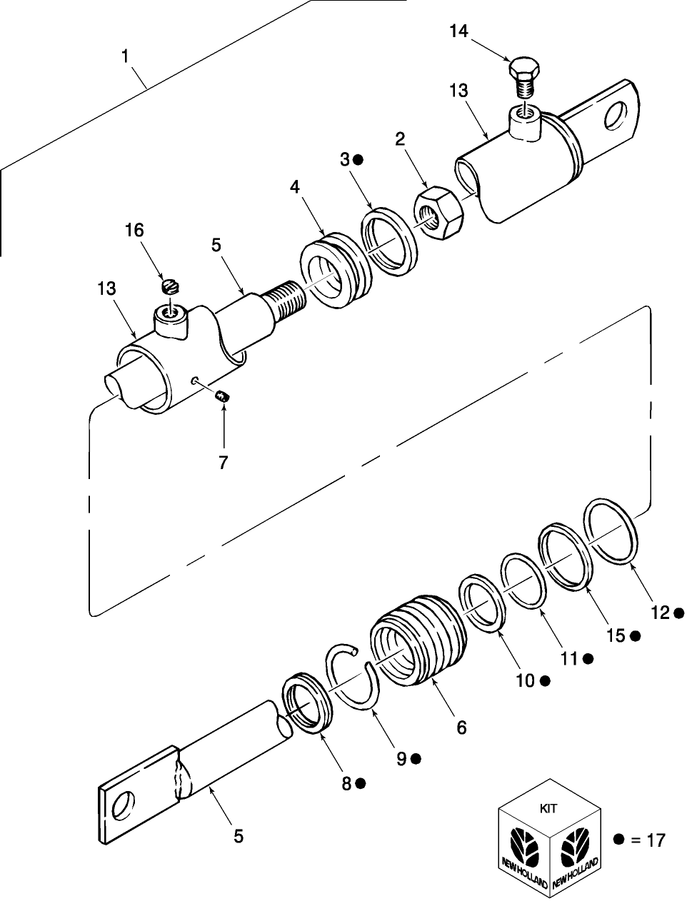 013 CYLINDER COMPONENTS BSN 669789 (615), 673924 (616), 675670 (617)