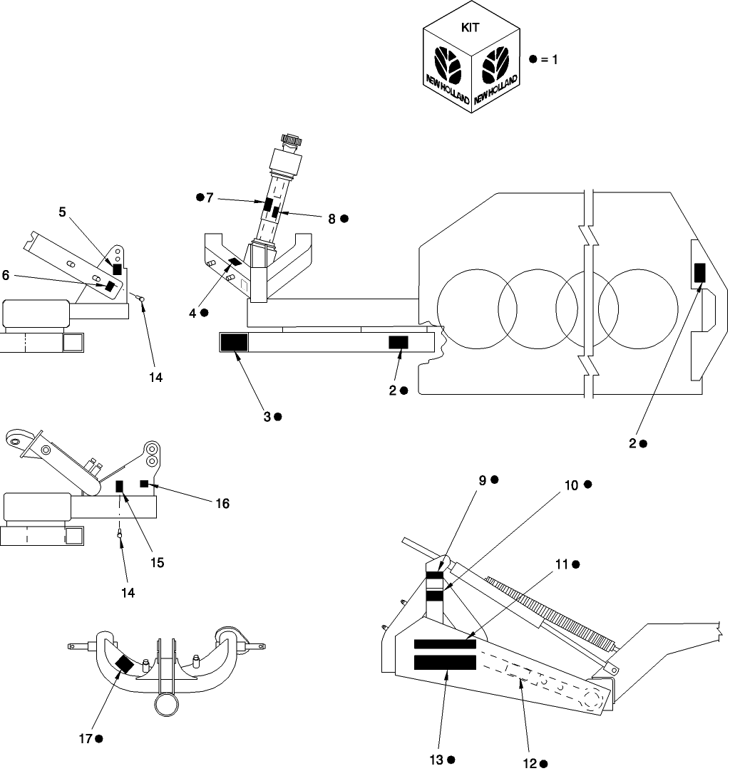 016(1) DECALS, PRIOR TO PIN 1290600 (615), 1360600 (616), 676870 (617)