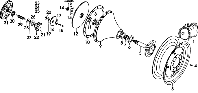 008 DRIVE WHEEL AND AXLE GROUP, 905