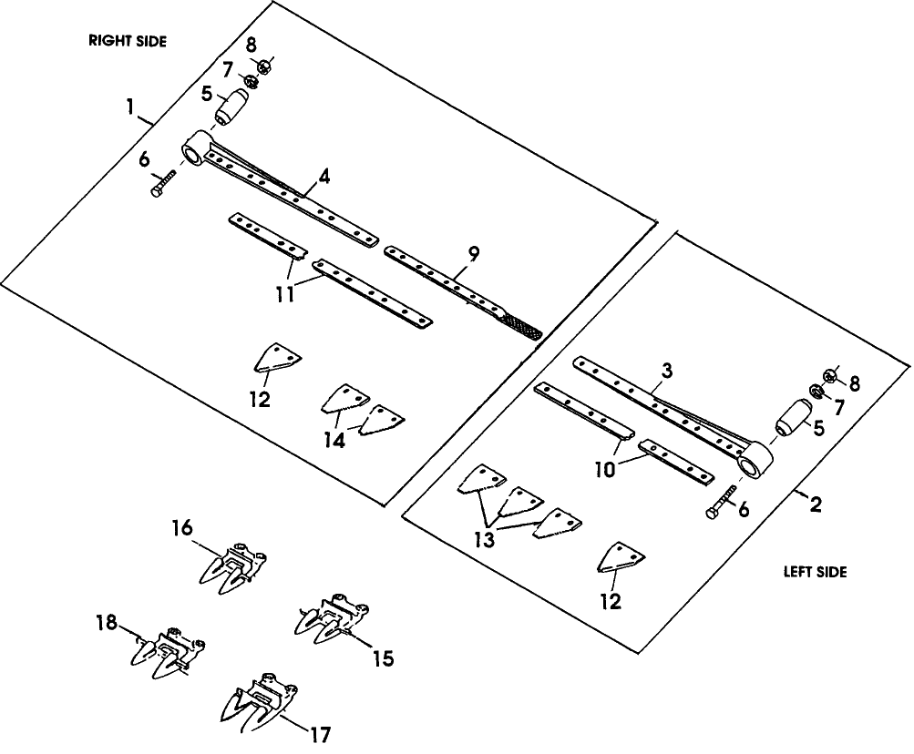 031 BOLTED SICKLE BAR ASSEMBLY