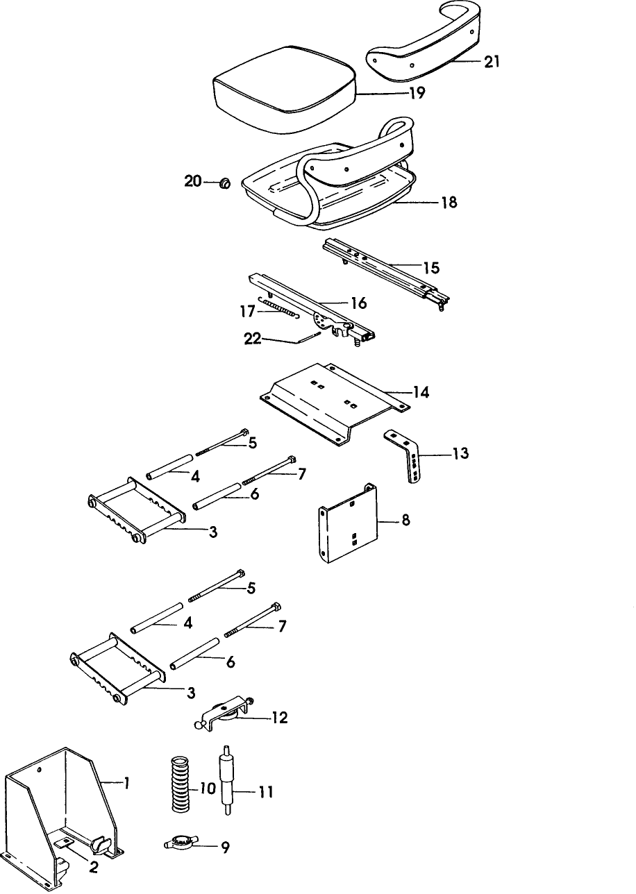 005 SEAT & SUSPENSION ASSEMBLY