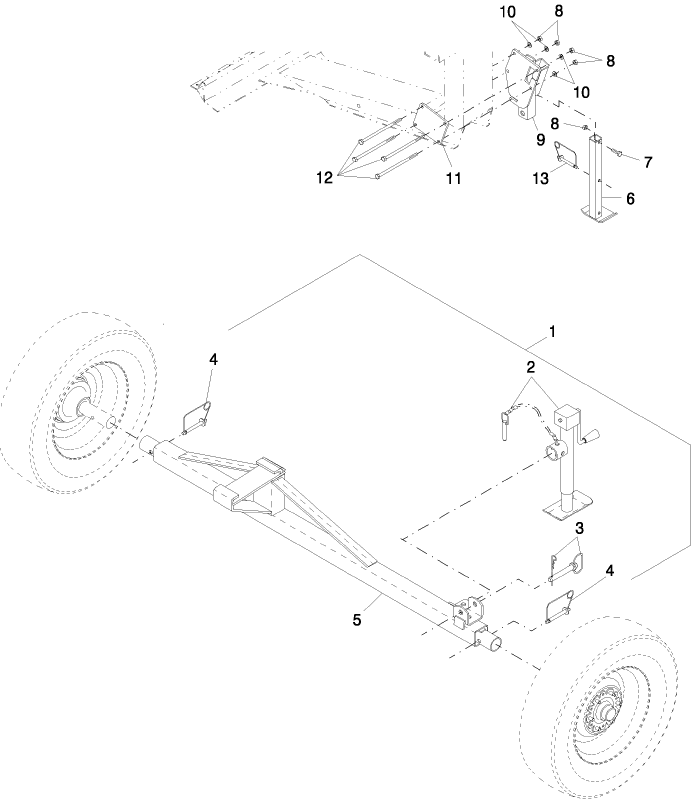 1.11 TRANSPORT AXLE, 18 TO 36 FT