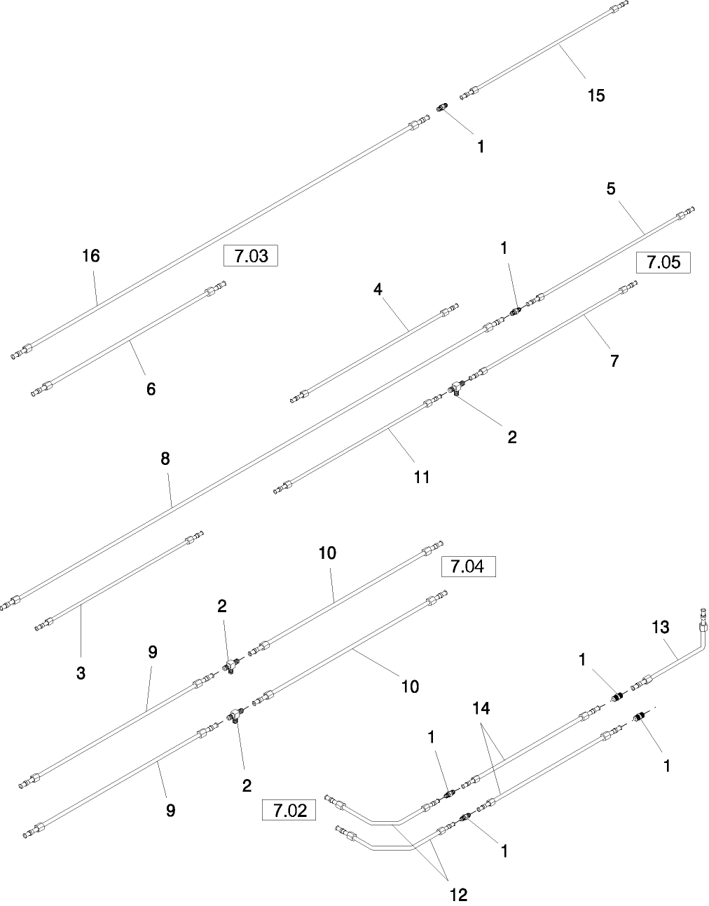 7.08(3.1) STEEL LINES, 25 FT,  ASN G06 2001