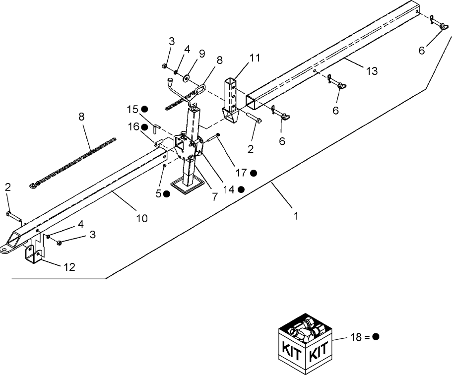 1.03(2) HITCH, 18 TO 36 FT, ASN D04 2003