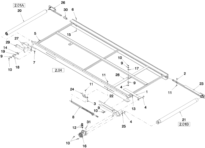 2.01(3) DECK, RH, 21, 25, 30, & 36 FT, ASN K01 2002