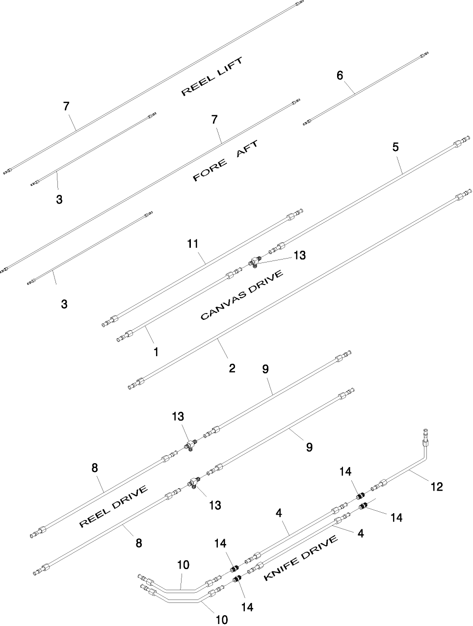 7.08(2.2) STEEL LINES, 21 FT, DOUBLE SWATH