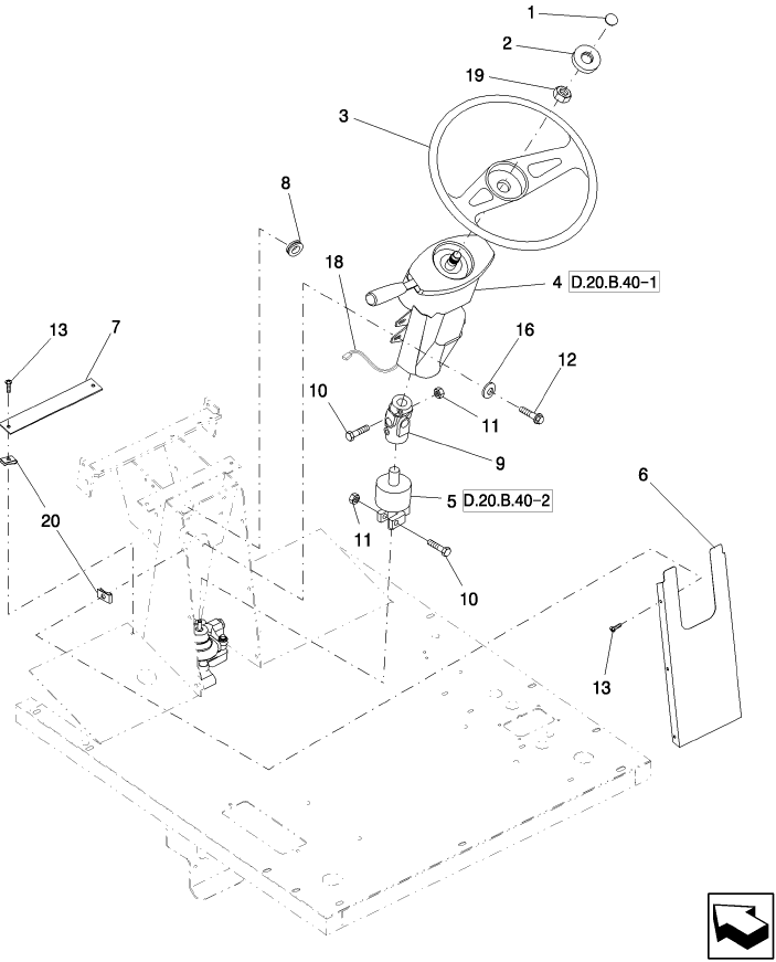 D.20.B.05 STEERING, CAB