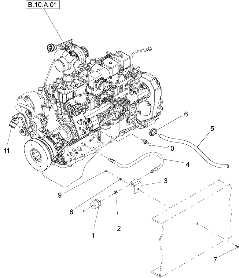 B.60.A.95.91 ENGINE OIL PRESSURE SENSOR & WATER PUMP INLET CONNECTOR