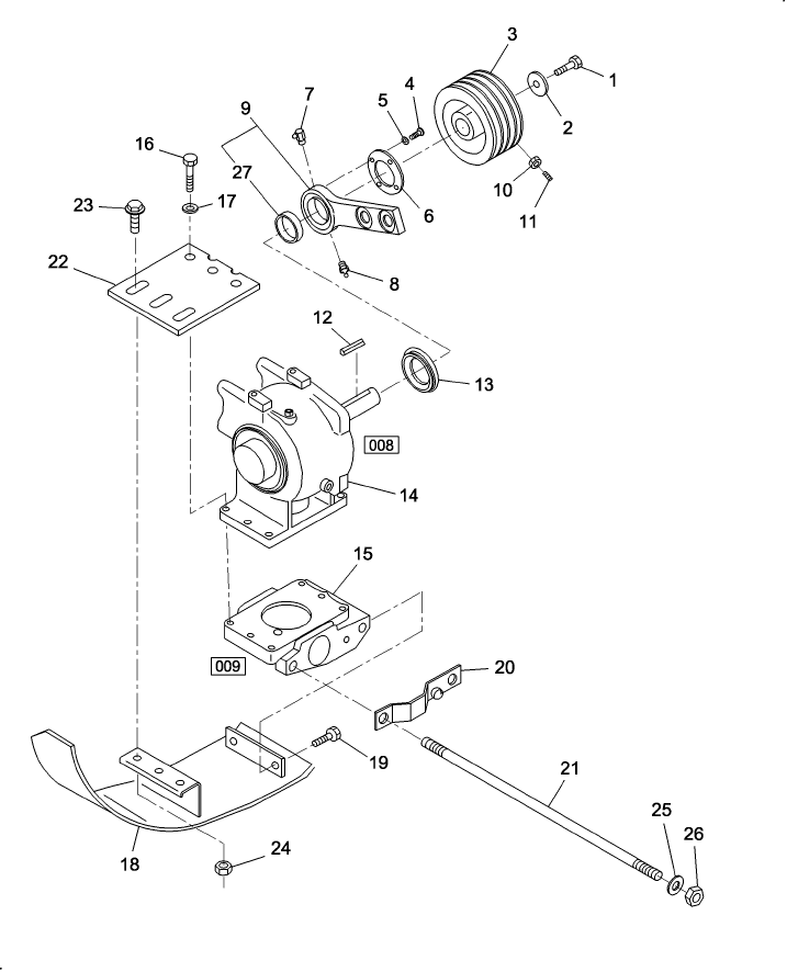 007 SKID SHOE, MODULE & GEARBOX MOUNT