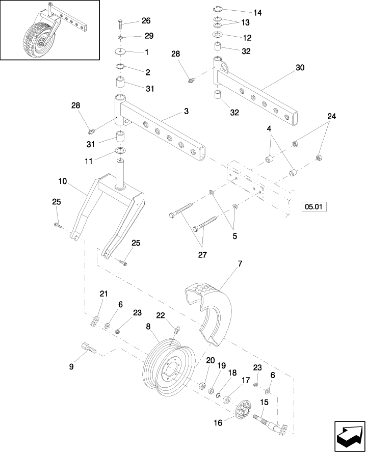 05.02(2) REAR AXLE EXTENSIONS AND TIRES