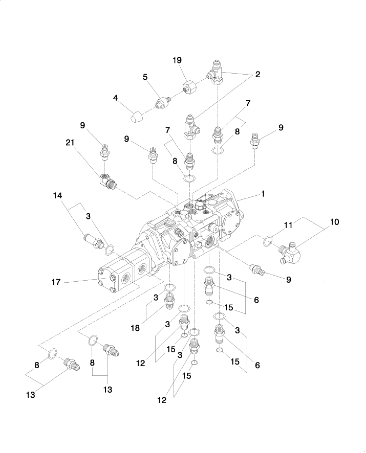 03.05(1) TANDEM PUMP CONNECTORS