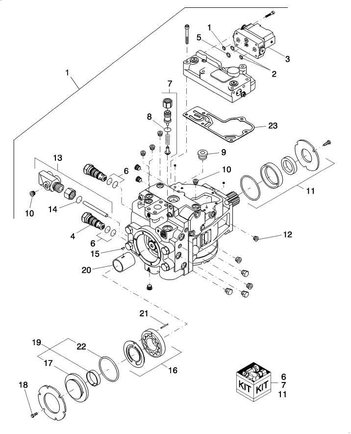 03.07(2) PISTON PUMP COMPONENTS