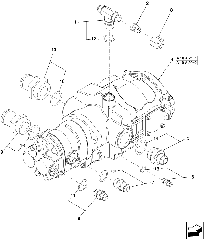  A.10.A.20(1) HYDRAULIC PISTON PUMP & FITTINGS