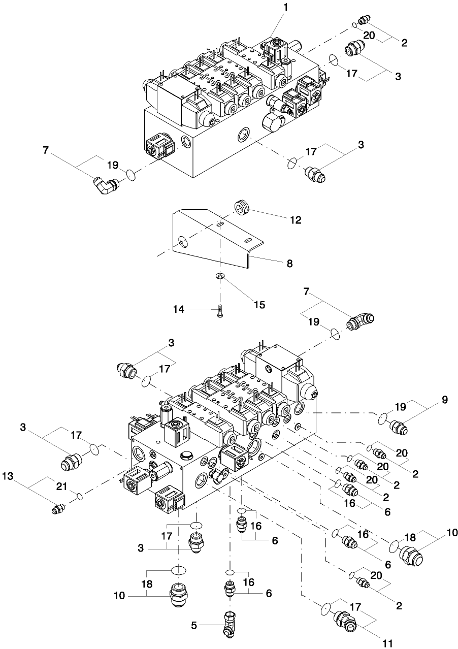  A.10.A.20(4) HYDRAULIC PISTON PUMP MANIFOLD FITTINGS