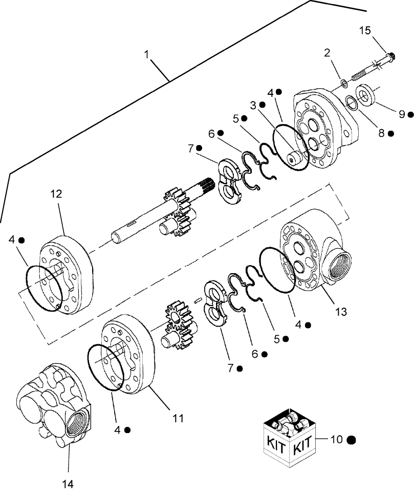  A.10.A.21(1) HYDRAULIC DOUBLE GEAR PUMP