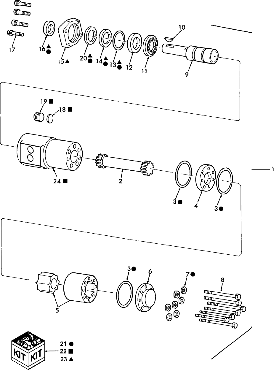  K.20.E.29 BALE LOADER ORBIT MOTOR