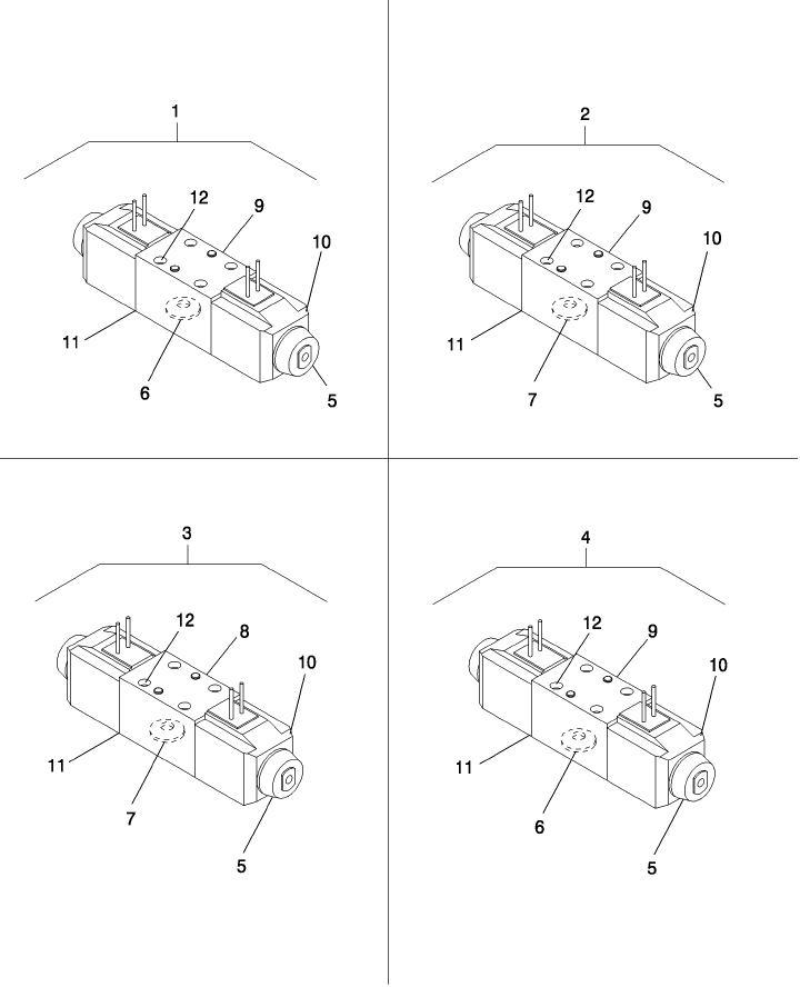  A.10.A.20(5) HYDRAULIC PISTON PUMP MANIFOLD, DIRECTIONAL VALVES