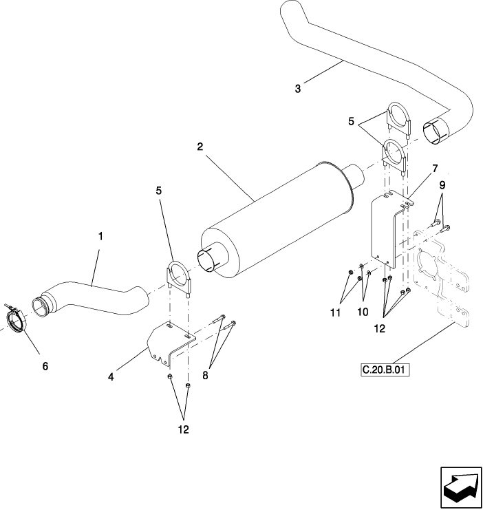  B.40.A.36 ENGINE EXHAUST