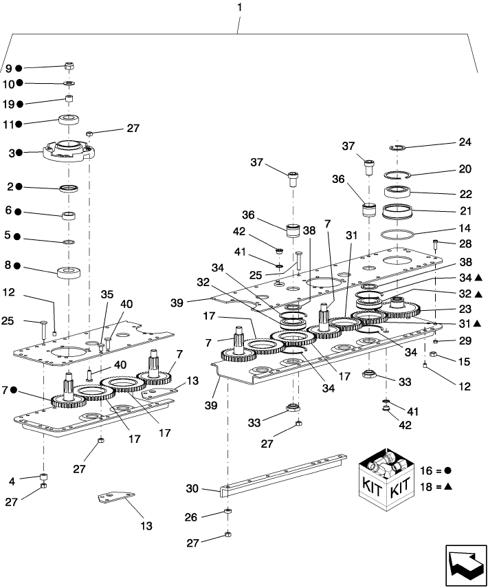 K.10.E.60(06) CUTTERBAR, INTERNAL COMPONENTS