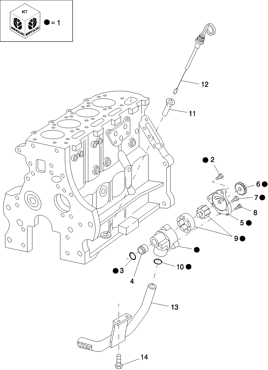 097 ENGINE, OIL PUMP & DIPSTICK