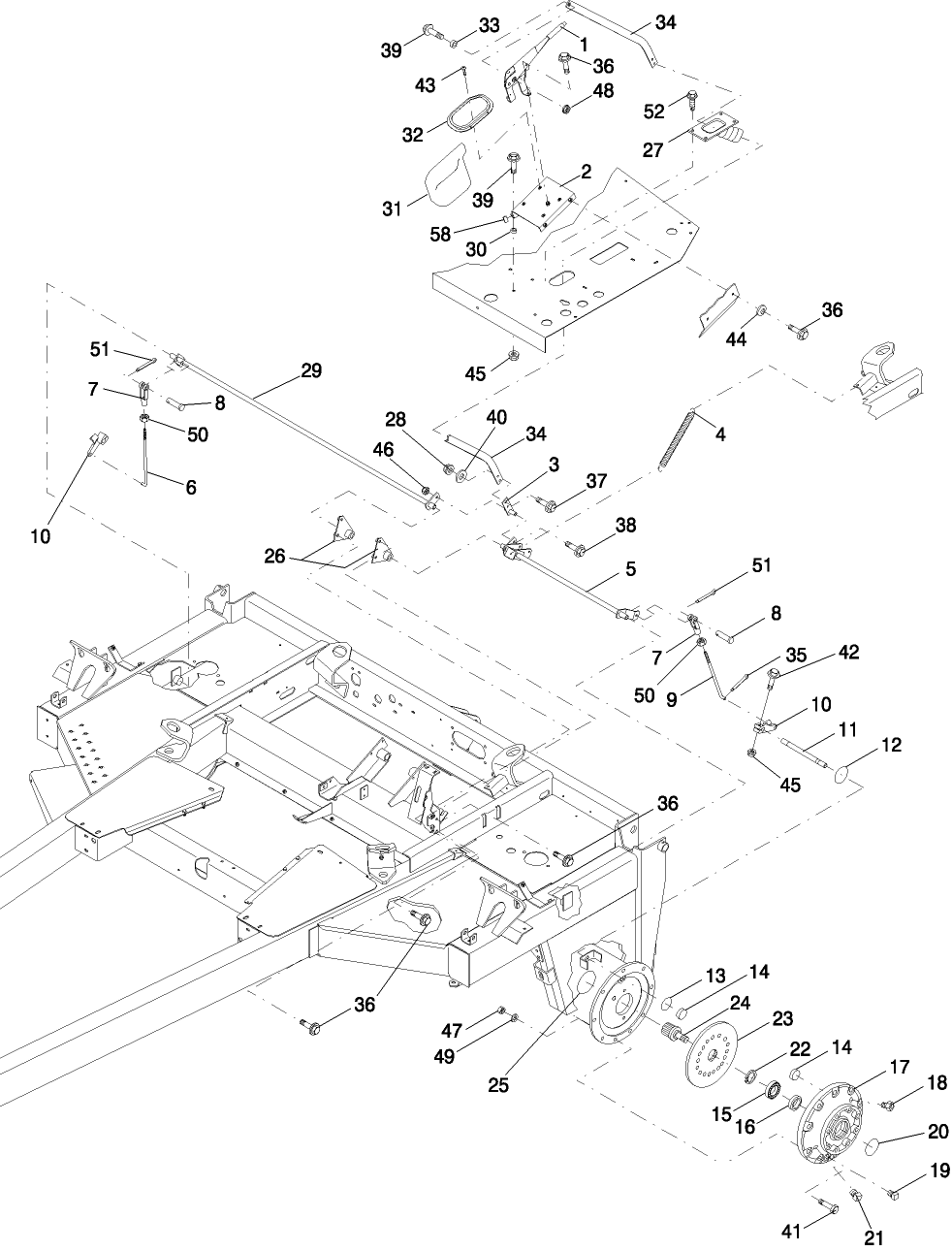 002(2) PARKING BRAKE ASSEMBLY, ASN 660918 (HW300), 660719 (HW320), 651123 (HW340)