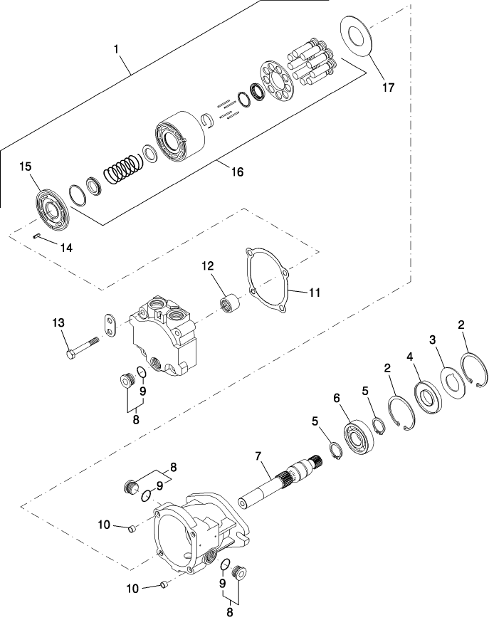 038B(2) HYDRAULIC MOTOR, HEADER DRIVE, HS SERIES HEADERS