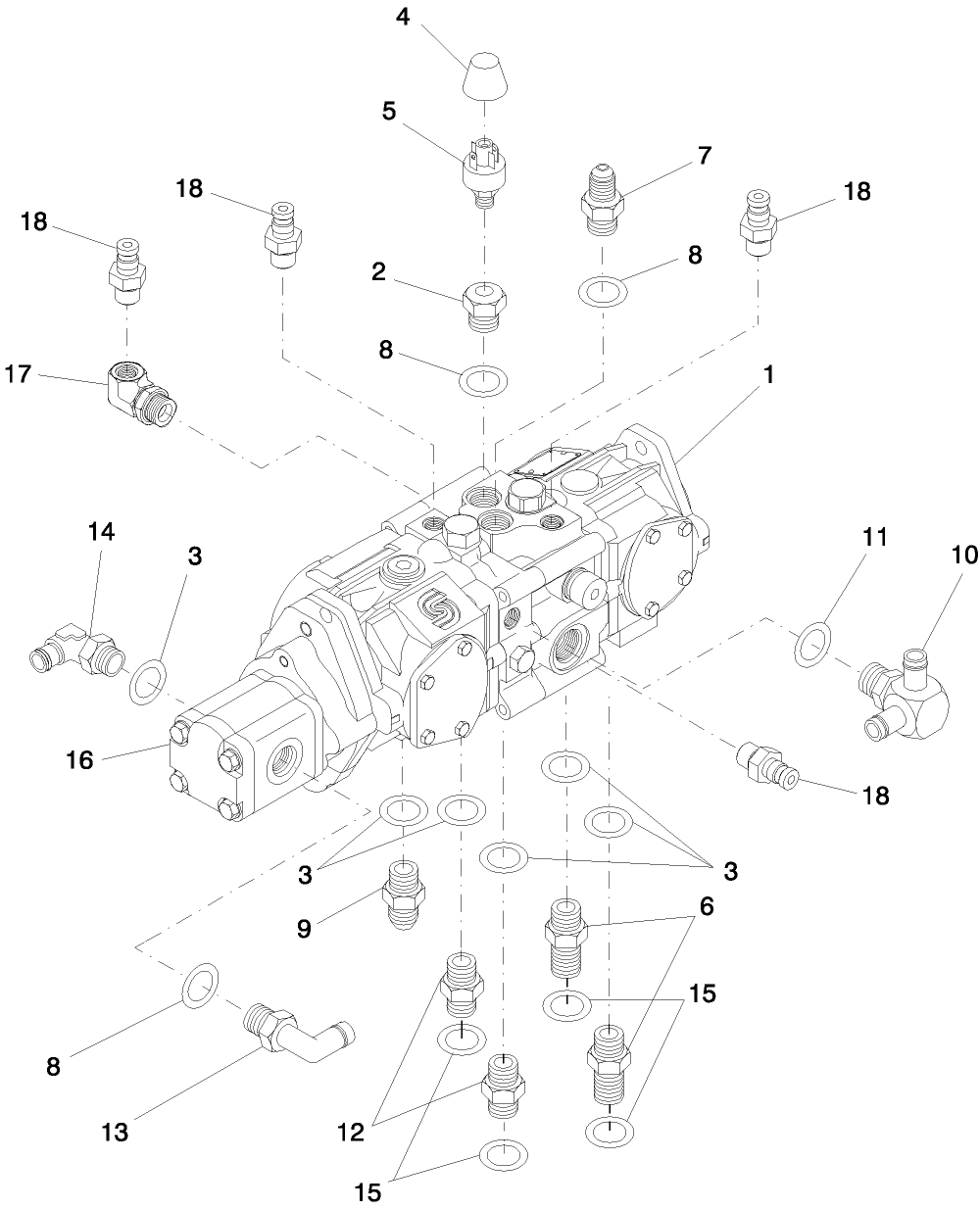 03.05(2.1) TANDEM PUMP CONNECTORS