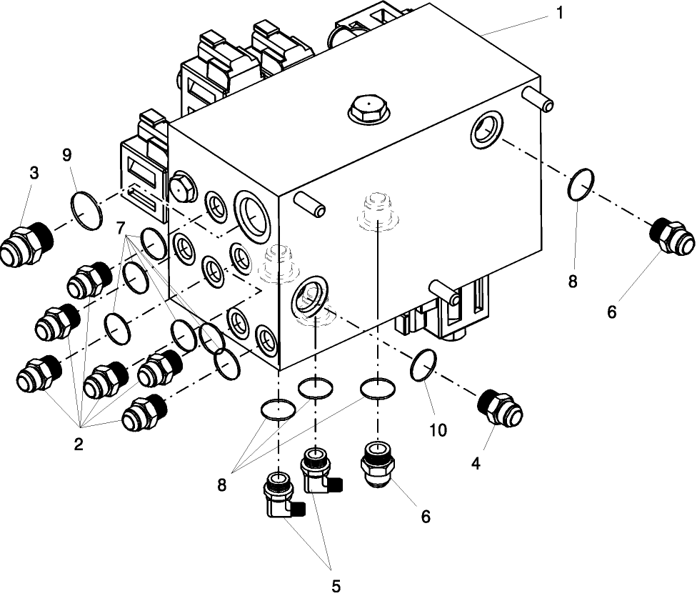 09.04(1.1) MANIFOLD, MAIN, CONNECTORS  - NON DRAPER-READY