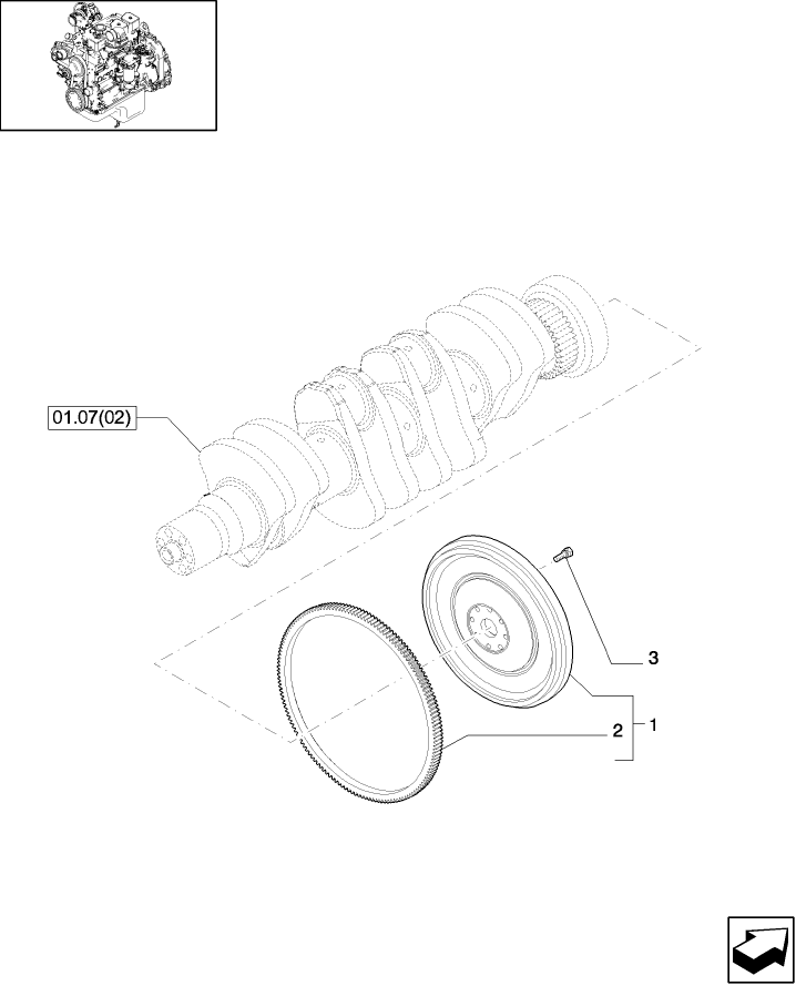 01.09(2.1) FLYWHEEL - ENGINE