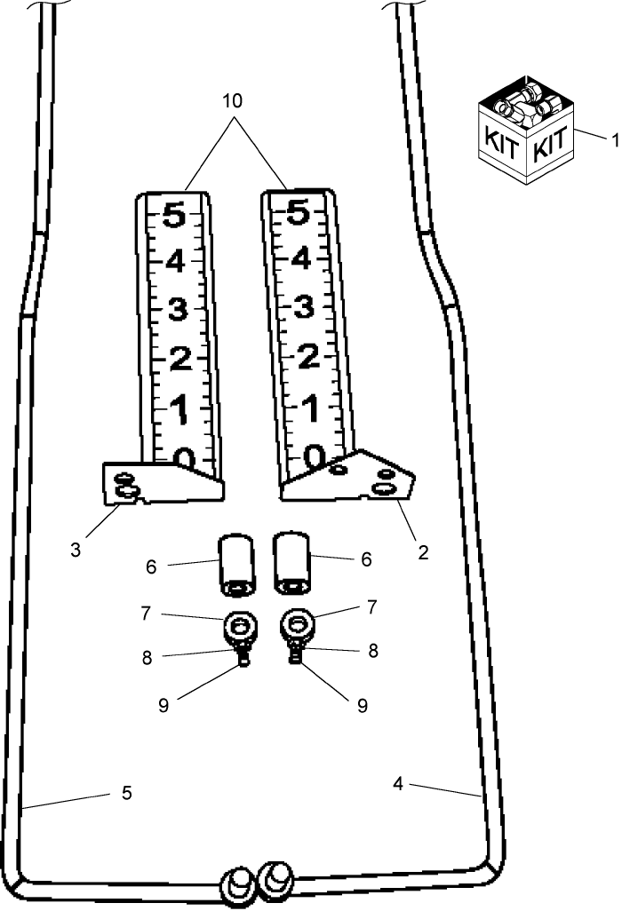 18.18 HEIGHT INDICATOR KIT, FOR DRAPER HEADER USE