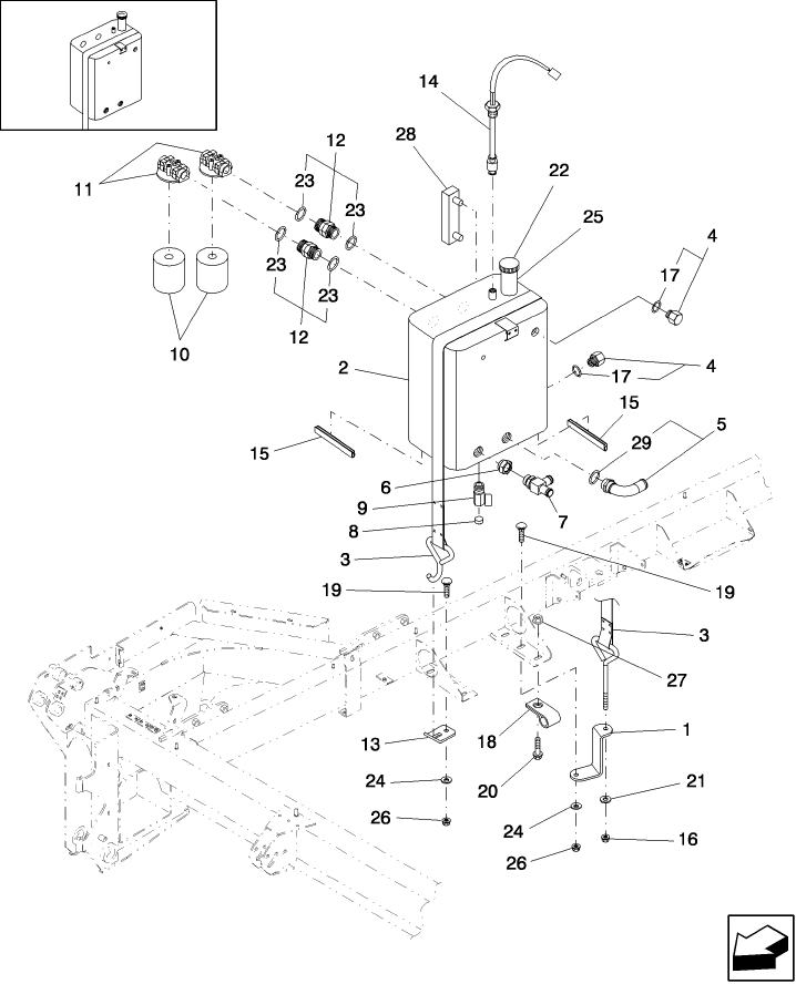 07.01(1) HYDRAULIC RESERVOIR, HW325, P.I.N. Y7B665767 & AFTER