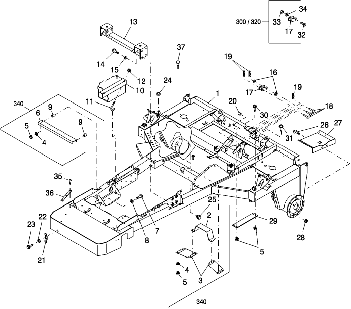 001 MAIN FRAME ASSEMBLY