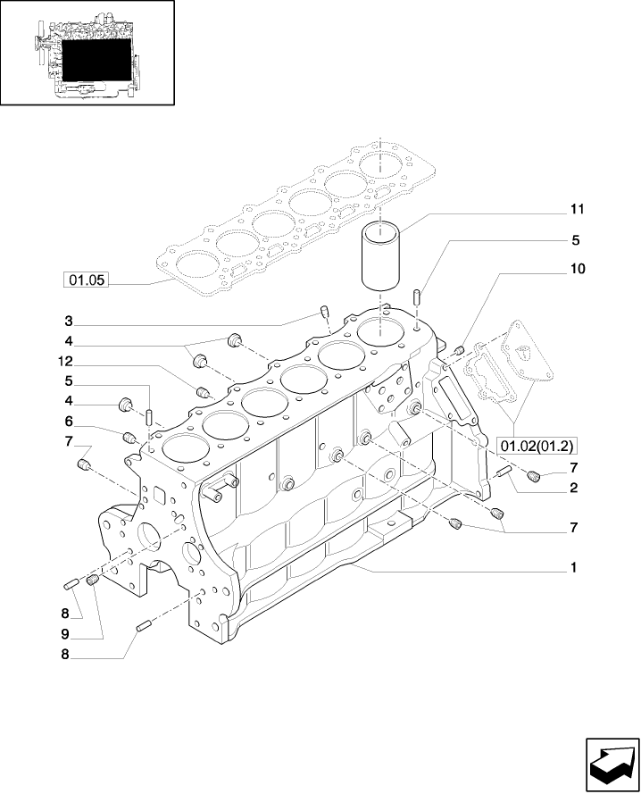 01.02(1.1) CYLINDER BLOCK