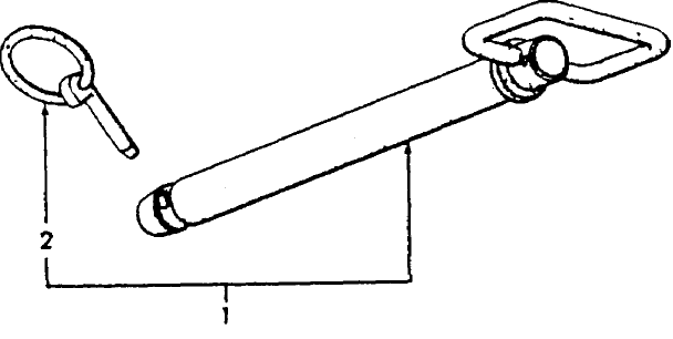 17E03 DRAWBAR TOWING PIN & CLIP KIT, ACCESSORY (NH-E)