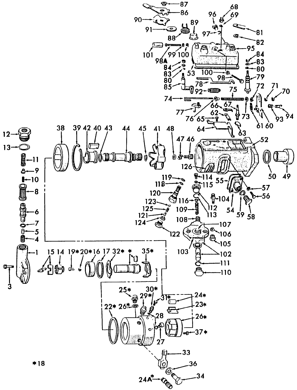 09E01 CAV FUEL INJECTION PUMP, DIESEL - 2000, 3000, 4000 (65/) 5000 (11-72/)