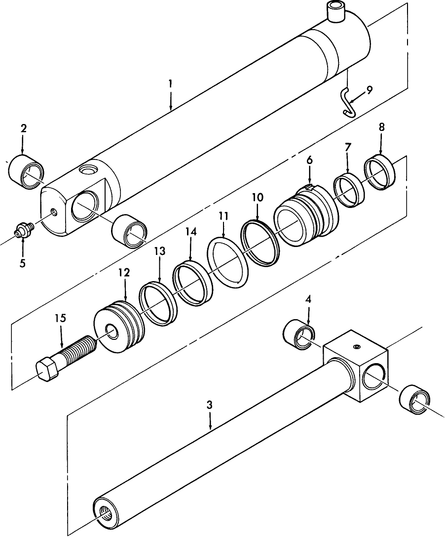 18E03 BUCKET CYLINDER ASSEMBLY - (7-87/11-88) - 455