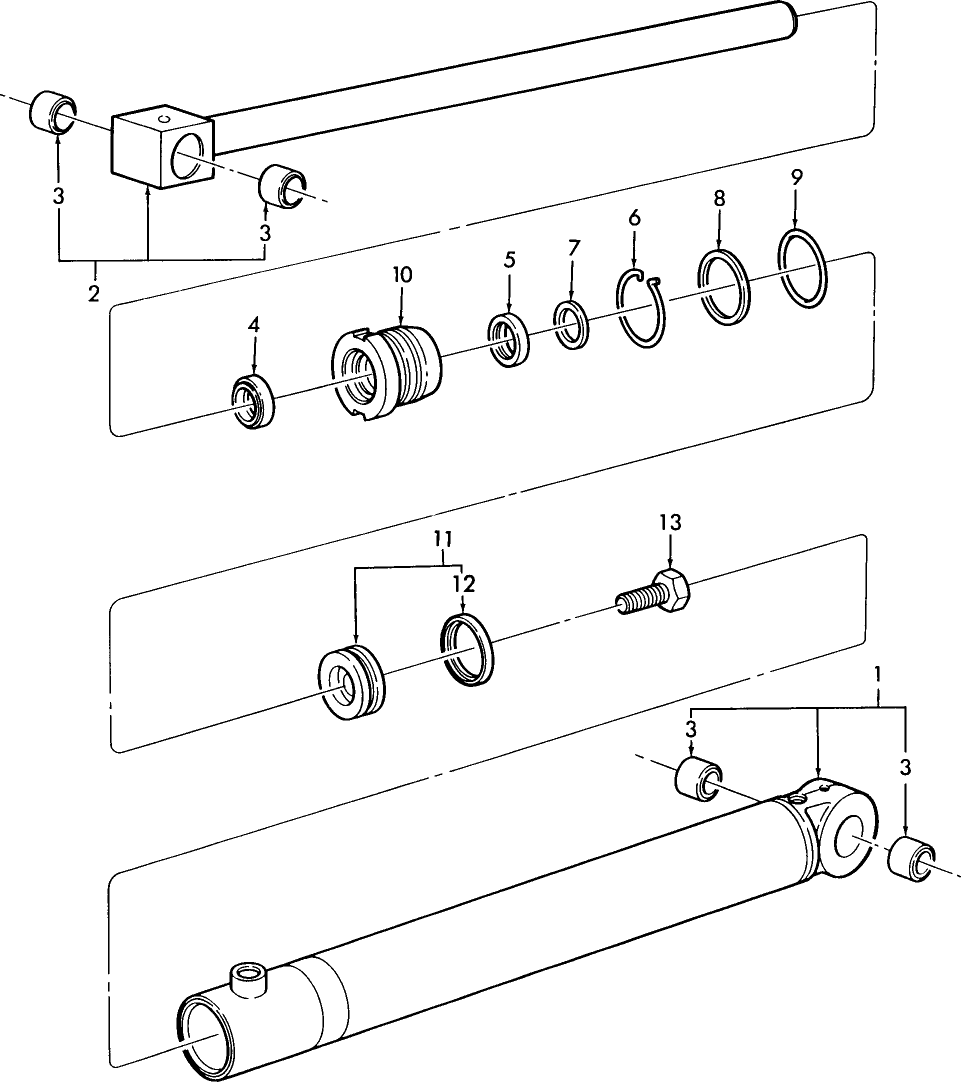 18E04 BUCKET CYLINDER ASSEMBLY - 455C, 455D